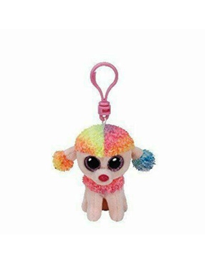 Beanie Boos Multicolor Poodle Keychain