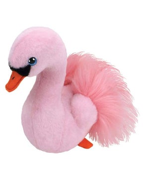 TY Toys Babies Oddette Pink Swan